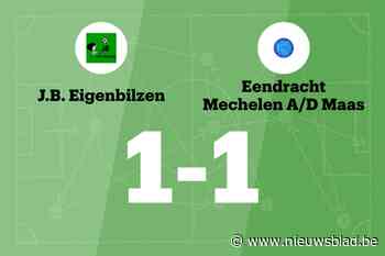 Eigenbilzen speelt thuis gelijk tegen E. Mechelen a/d Maas B