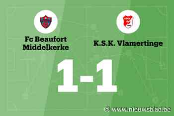 FC Beaufort speelt thuis gelijk tegen SK Vlamertinge
