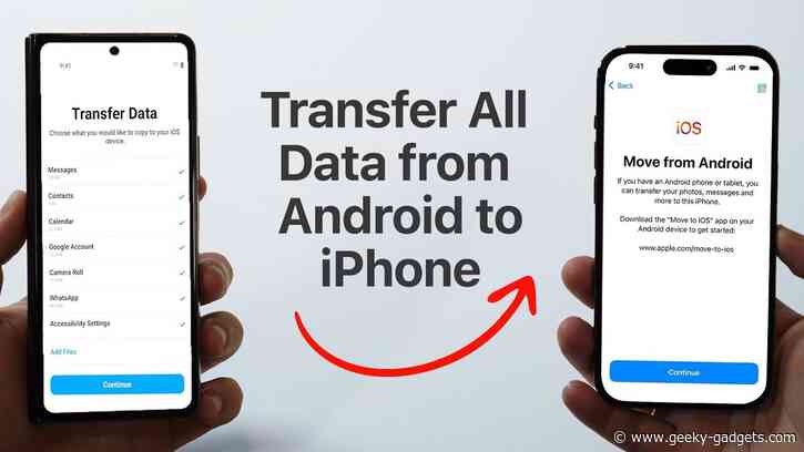 Android to iPhone Data Transfer 2025: The Ultimate Guide