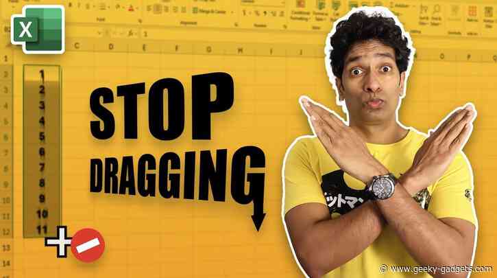 Stop Dragging in Excel : This Genius Function Will Change Your Life
