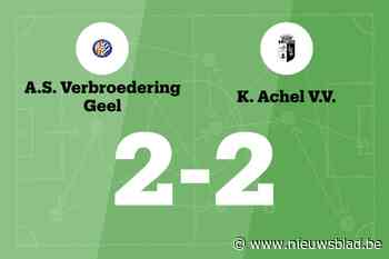 ASV Geel sleept gelijkspel uit de brand in de thuiswedstrijd tegen Achel VV