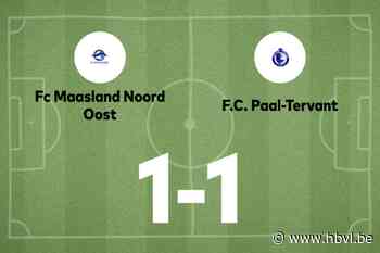 Maasland NO speelt gelijk tegen Paal-Tervant