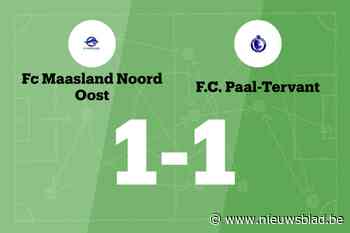 Breukers redt punt voor Maasland NO tegen Paal-Tervant