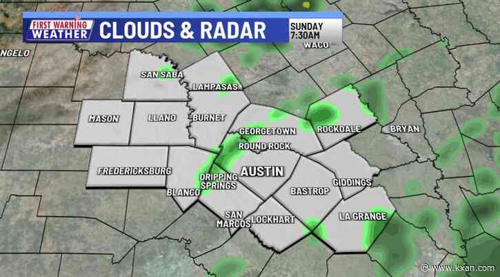 Raw, cloudy, overnight scattered showers