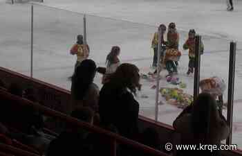 Toys hit the ice for Albuquerque 'Teddy Bear Toss'