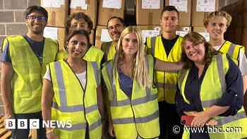 Container full of aid sent to Lebanon from Essex