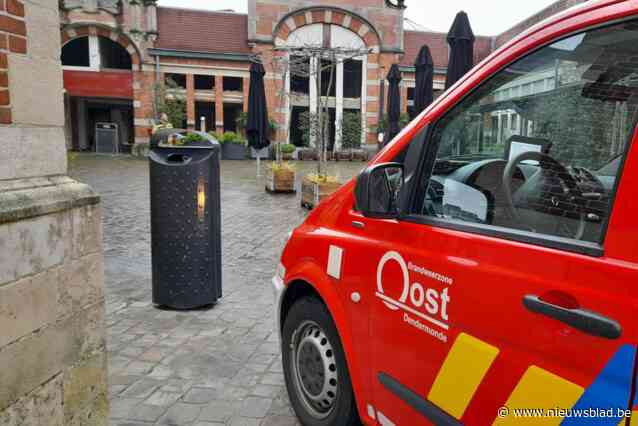 Gasgeur in voormalige winkelgalerij Oude Vismijn zonder veel erg