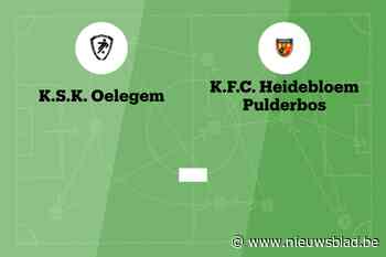 Wedstrijd tussen Oelegem en Pulderbos afgelast