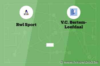 Wedstrijd tussen RWL Sport en Bertem-Leefdaal afgelast
