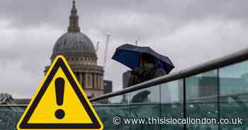 Storm Darragh weather warning issued for second day in London - as it happened