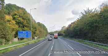 M11 shut after one person injured in three car crash