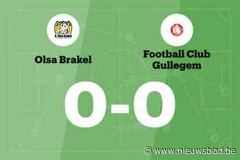 Olsa Brakel en FC Gullegem blijven steken op 0-0