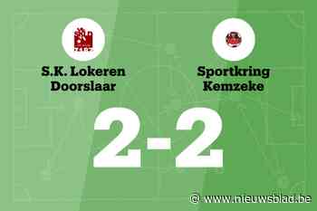 SKL Doorslaar sleept gelijkspel uit de brand in de thuiswedstrijd tegen SK Kemzeke