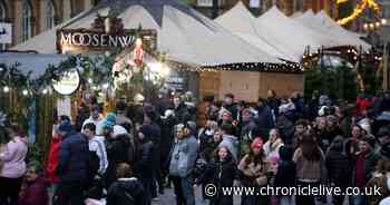 Storm Darragh: People in Newcastle brave rain and windy weather to enjoy Sunday at markets