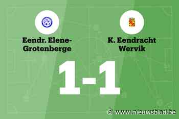 Samimi Darzikolahi redt punt voor Eendracht Elene-Grotenberge tegen Eendracht Wervik