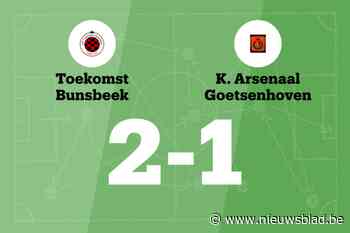 Bunsbeek verslaat Goetsenhoven met 2-1 en eindigt reeks zonder overwinning