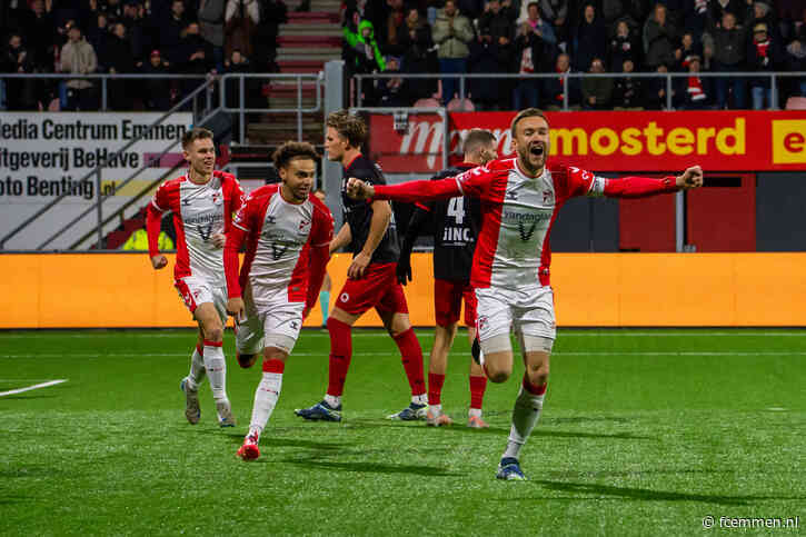 FC Emmen speelt gelijk in boeiende topper tegen Excelsior