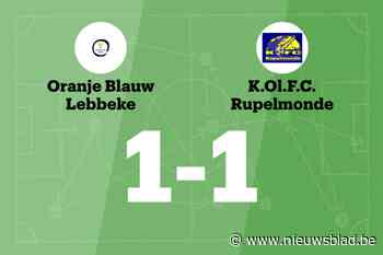 Ayari redt punt voor OB Lebbeke B tegen FC Rupelmonde