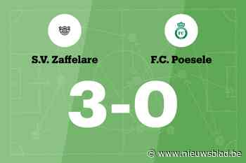 SV Zaffelare zet ongeslagen reeks voort met 3-0 tegen FC Poesele