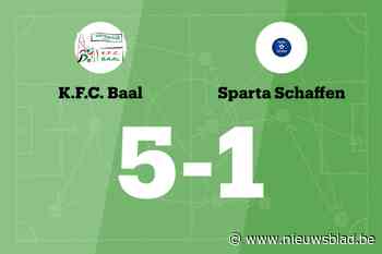 Baal wint ook van Sparta Schaffen