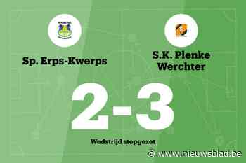 Match tussen Erps-Kwerps en Plenke Werchter stopgezet
