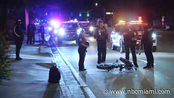 Bicyclist injured after being struck by a car in Hollywood