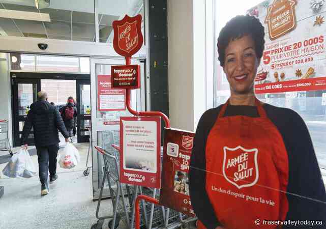 Salvation Army says holiday donations down 50 per cent since mail strike began