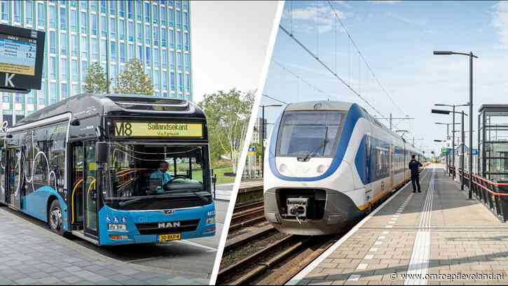 Flevoland - Uitbreiding dienstregeling ov in Flevoland: Meer ritten en rechtstreekse trein naar België