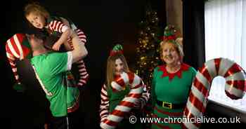 North East family to dress as elves throughout December for a very special cause