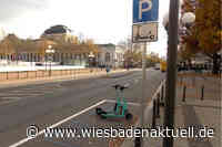 Wiesbaden schafft geordnete Abstellflächen für E-Tretroller historischen Fünfeck