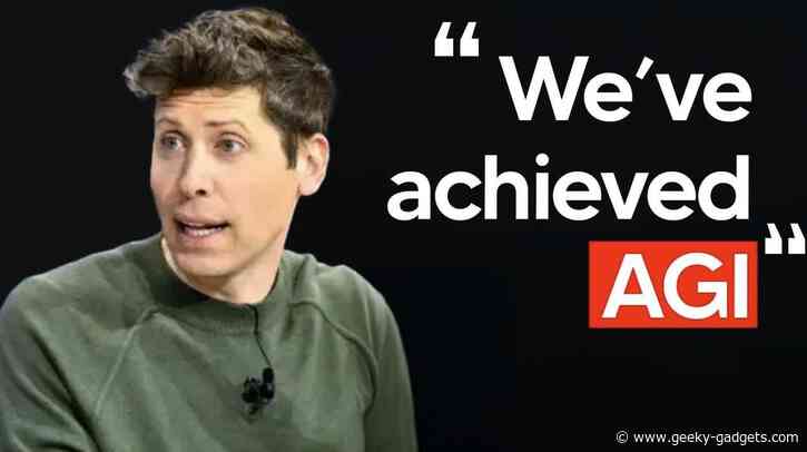 OpenAI Finally Admits It “We’ve Achieved AGI”