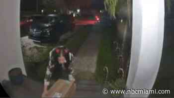 Cops search for South Miami porch pirate caught on camera stealing Christmas package