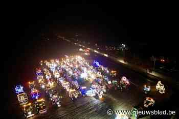 Van Moerbeke tot Vrasene: verlichte tractoren trekken weer door het Waasland
