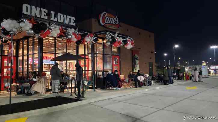 Chicken fingers mania! Customers camp out for opening of Raising Canes!