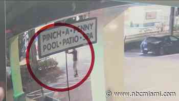 Surveillance video shows gunman in Miami Lakes shooting that left man hurt