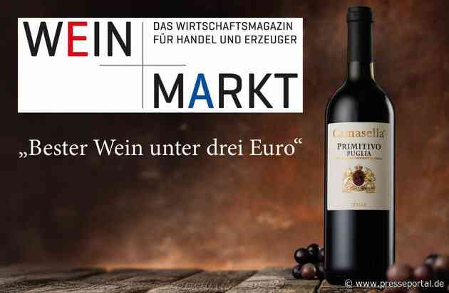 Bester Geschmack zu kleinem Preis: Süditalienischer Rotwein von NORMA zum Testsieger gekürt / Platz eins in der Kategorie "Weine unter drei Euro"