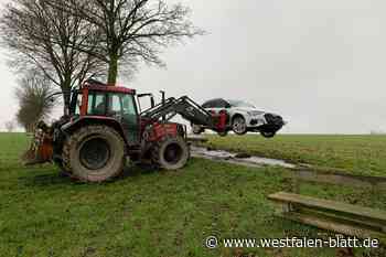 Trecker nimmt Audi auf die Gabel