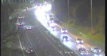 Live: M4 delays as two cars crash near Almondsbury Interchange