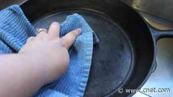 How to make old cast iron pans look like new