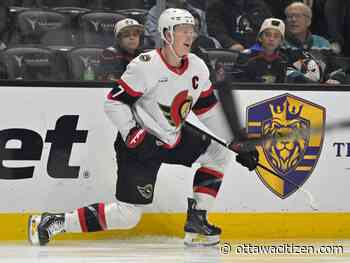Senators captain Brady Tkachuk determined to carry Stanley Cup down Bank St., not Broadway