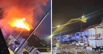 Two people in hospital after sudden explosion at Ilford house
