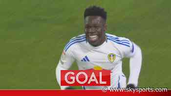 Gnonto opens scoring for Leeds in fortuitous fashion!