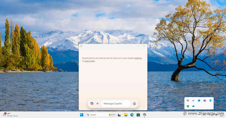 Microsoft is giving Copilot a new taskbar UI and keyboard shortcut on Windows
