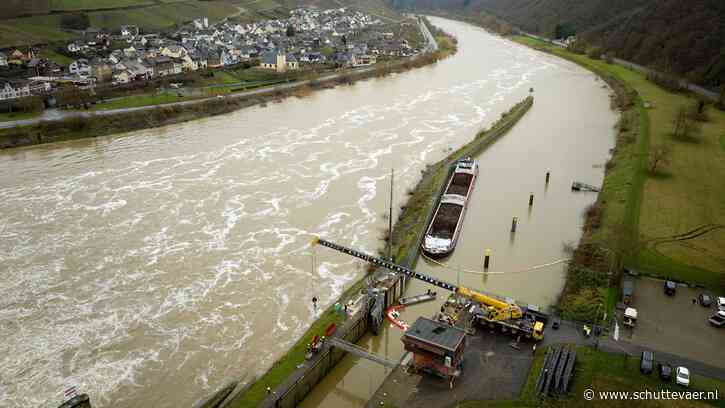 WSA aan schippers op Moezel: ‘Blijf liggen waar je ligt’