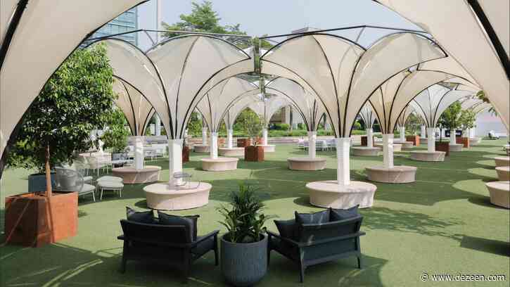 Studio Saar creates forest-like pavilion at Design Mumbai