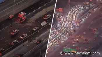 Lanes reopen after blocking Palmetto Expressway southbound due to apparent fuel spill