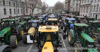 Farmers protest descends on Westminster again as they express anger over Budget