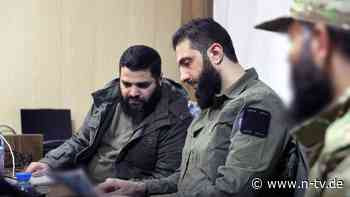 Extremist wird Politiker: Was plant Al-Dschulani in Syrien?