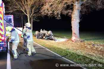 Tödlicher Autounfall in Delbrück-Westenholz