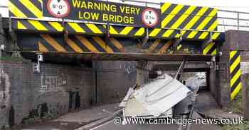 Britain's 'most-bashed' bridge struck once more as van driver crashes